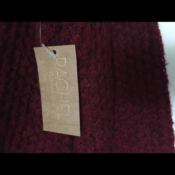Rachel Roy High Low Mock Neck October Ruby Sweater - Picture 4 of 7